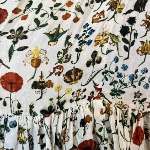 Samantha Pleet Floral Dress - Cream and Multicolor - Picture 8 of 16